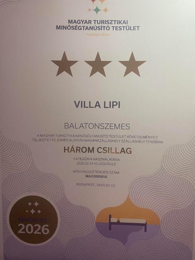 Villa Lipi - Home Away From Home Balatonszárszó Dış mekan fotoğraf